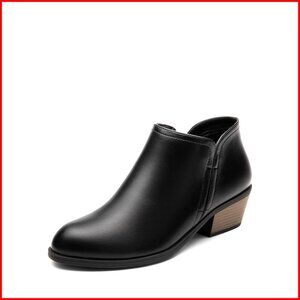 Women's Ankle Boots Low Chunky Heel Comfortable Fall Booties Shoes